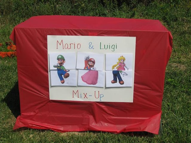 Mario mix up matching game