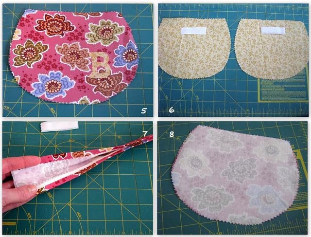 fabric inner and outer pieces and strap