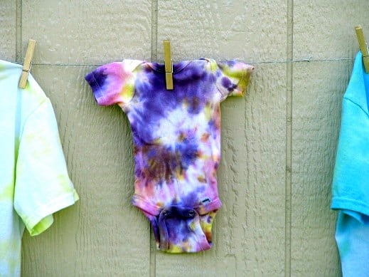 tie dyed onesie