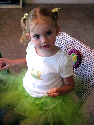 toddler with tutu