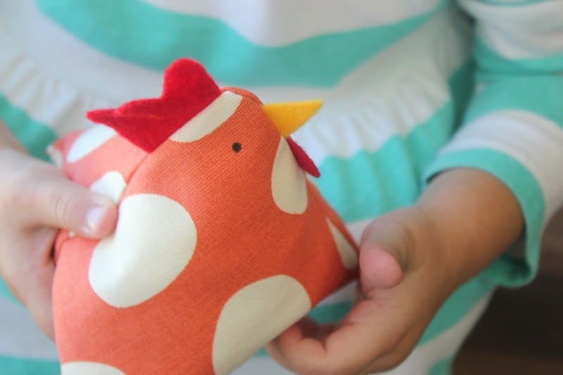 chicken stuffed animal pattern