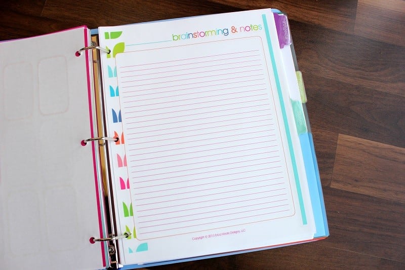printable note pages