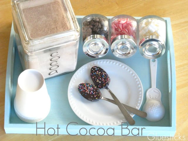 hot cocoa bar centerpiece