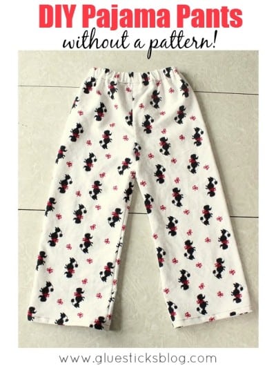 pair of flannel pajama pants