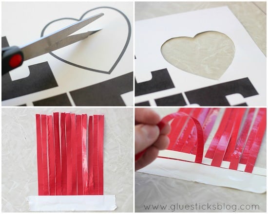 duct tape weaved card