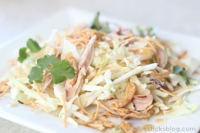 Chinese Chicken Salad on plate