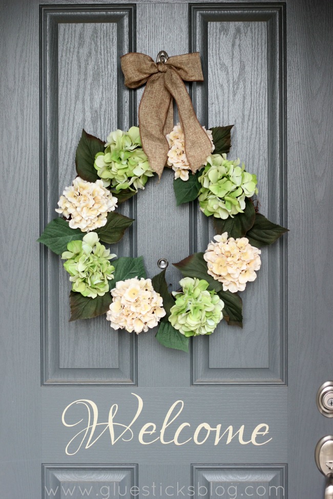 Spring Hydrangea Wreath