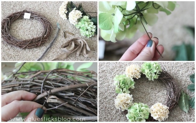 Spring Hydrangea Wreath