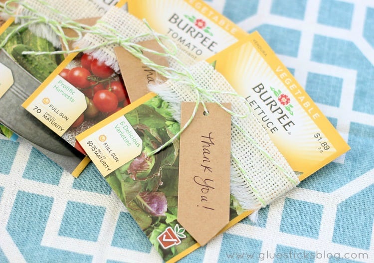 seed packets with name labels