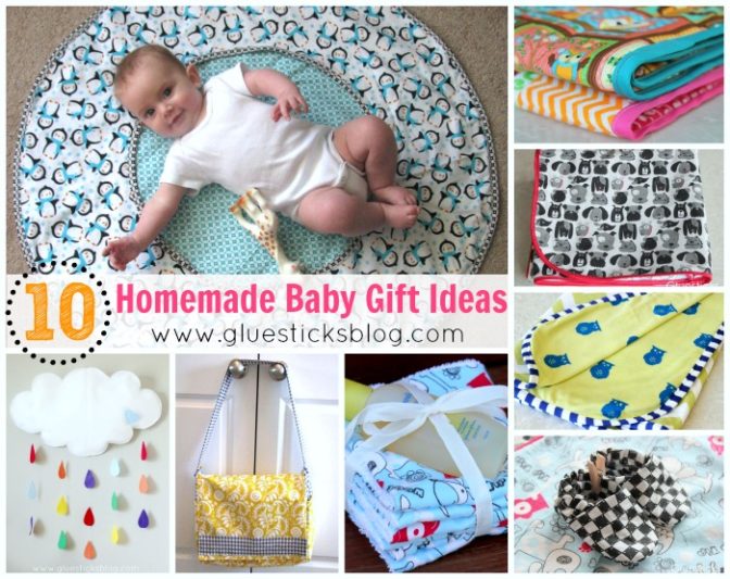 collage of sewing projects for babies