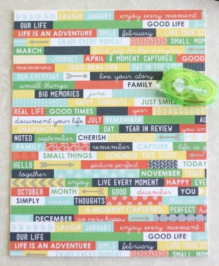 colorful scrapbook paper