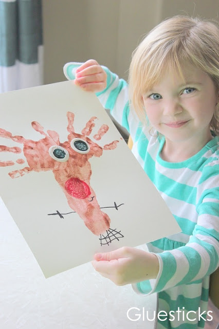 This darling little reindeer is such a fun way to document those little hands and feet! The perfect preschool reindeer craft for kids!