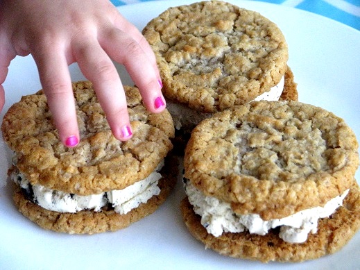 3 ice cream sandwiches