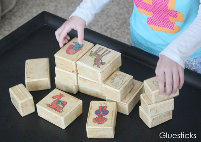 wooden blocks nativity set for kids