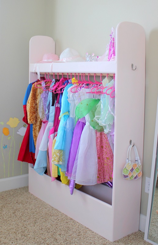 DIY Kids Wardrobe Closet For Dress Up or Storage - Gluesticks Blog