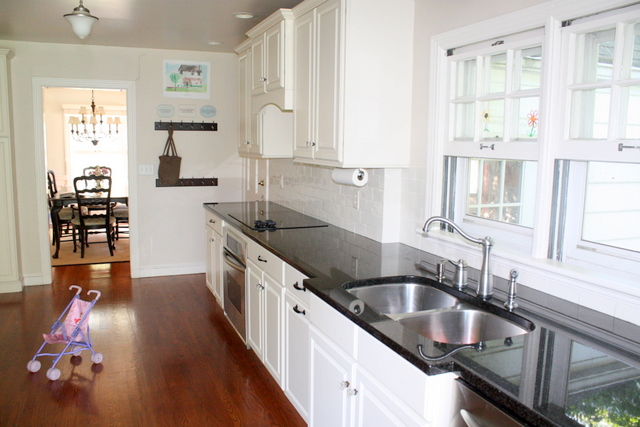 cleared off kitchen counters