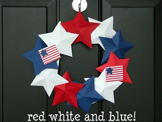paper patriotic wreath