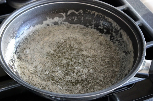 brown butter in pan