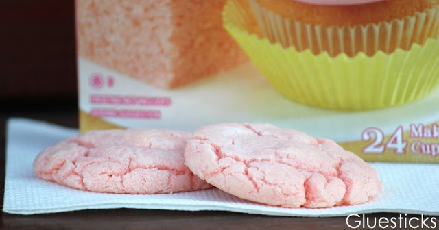 pink cookies on napkin
