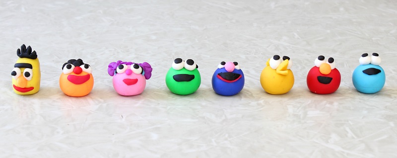 Sesame Street Characters {Using Polymer Clay} - Gluesticks Blog