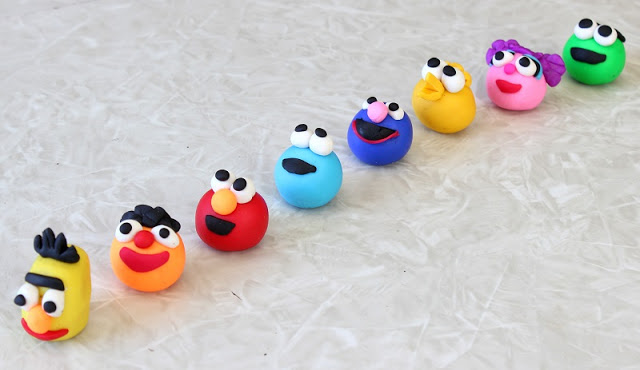 Sesame Street polymer characters