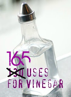 glass bottle of vinegar