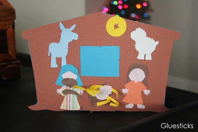 construction paper nativity scene cutouts