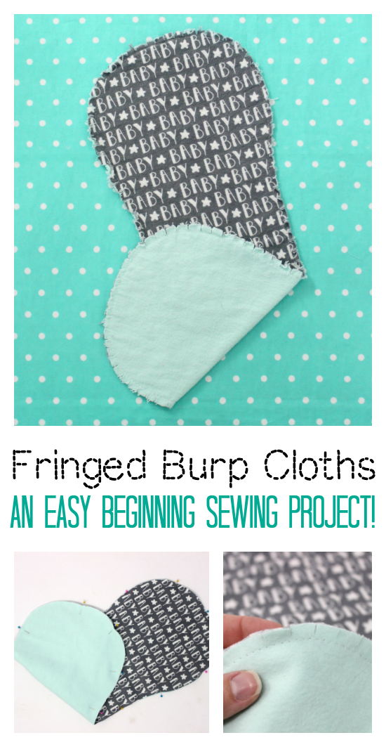 Making burp cloths from 2024 flannel