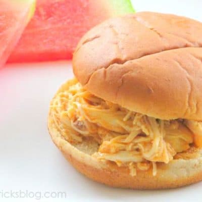 buffalo chicken sandwich on hamburger bun