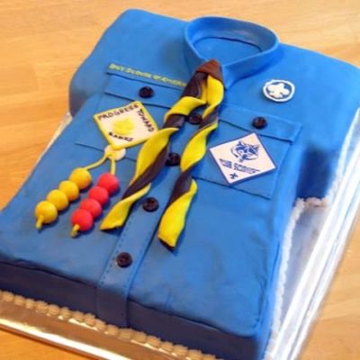 Cub Scout shirt themed cake