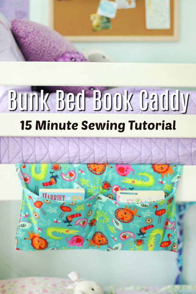 Bunk Bed Book Caddy Sewing Tutorial, Bunk Bed Caddy