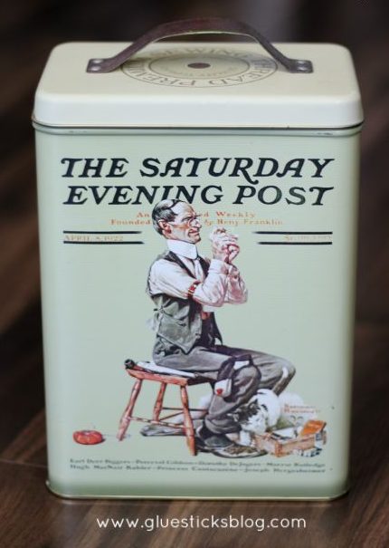 Saturday Evening Post themed Tin