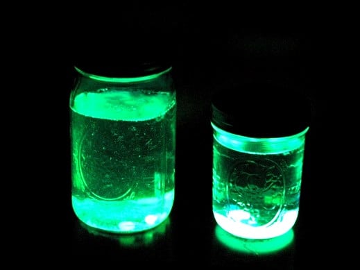 two glowstick lanterns