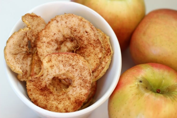 A delicious and healthy treat! Baked apple chips are easy to make and perfect for an after school snack.