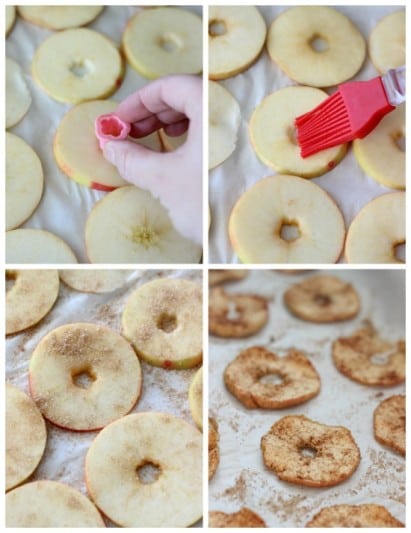 Baked Apple Chips Made in the Oven: A Healthy Snack for Kids