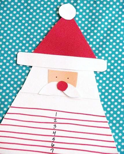 paper santa face