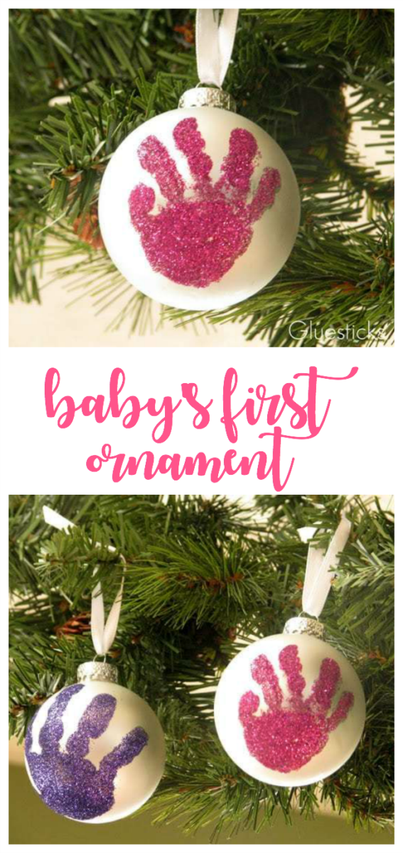 How to Make a Baby Handprint Christmas Ornament