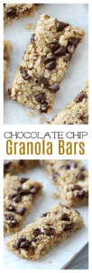 Chocolate Chip No Bake Granola Bar Recipe