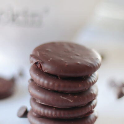 stack of ritz thin mint cookies