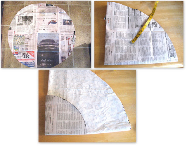 making a pattern our of newspaper