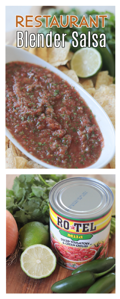 bowl of blender salsa