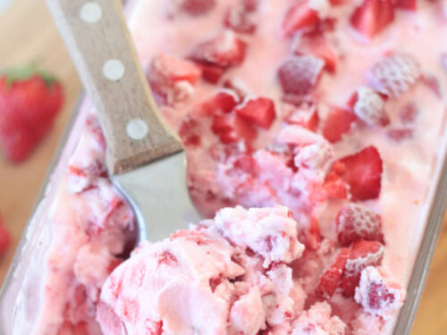 Download Strawberry Ice Cream Made With Milk Instead Of Cream