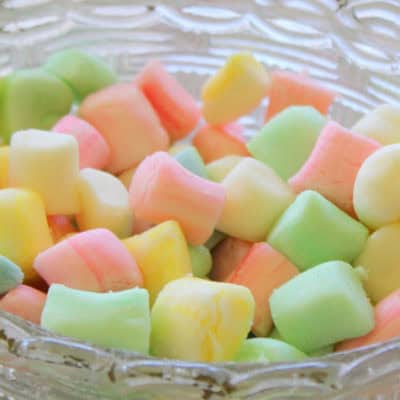 butter mints in dish