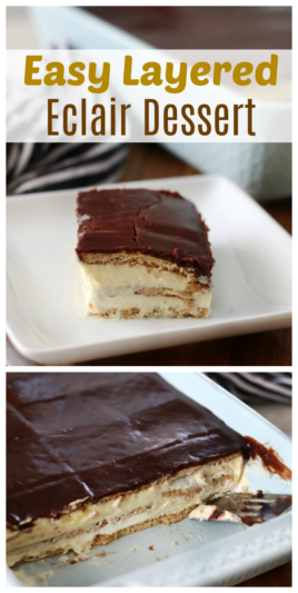 Chocolate Eclair Dessert (Video) - Gluesticks Blog