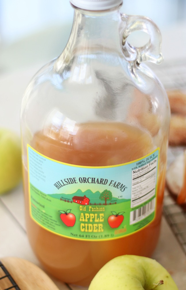 jug of fresh apple cider