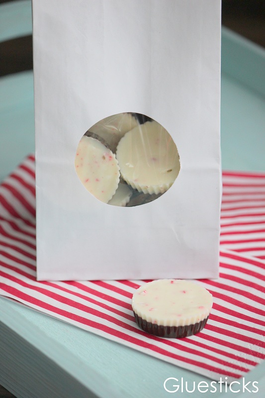 bag of peppermint bark candies