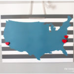 magnetic US wall art hanging on wall