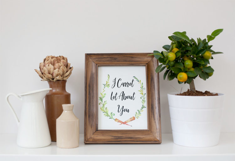 free easter wall art in wood frame