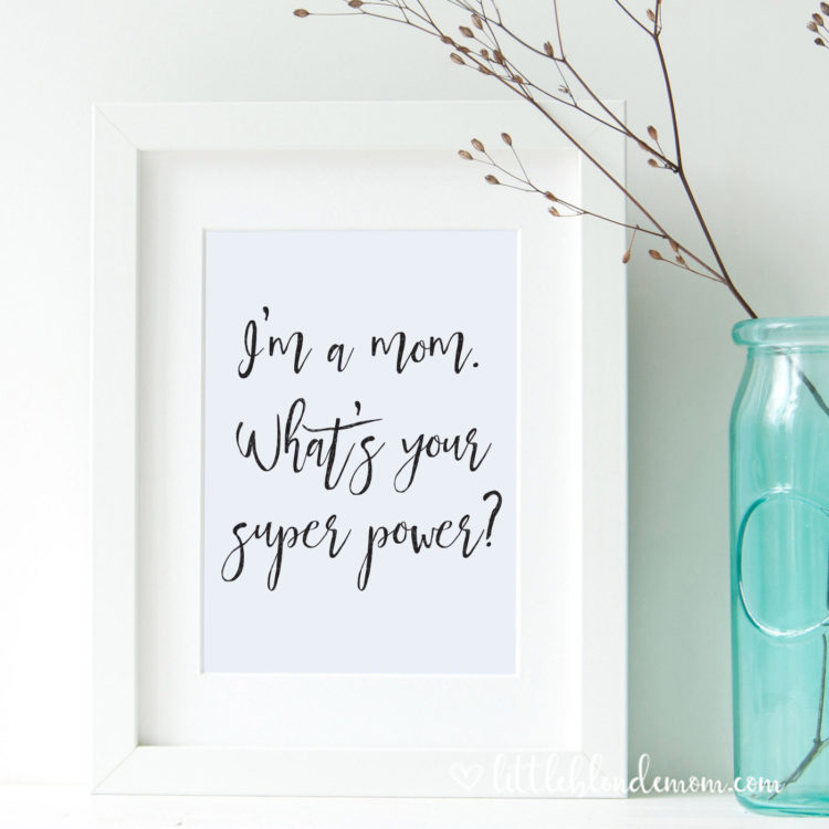 free printables for moms in white frame