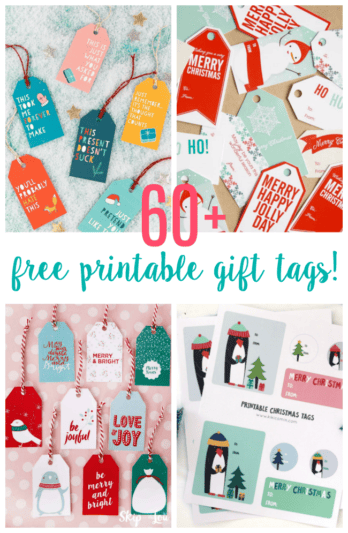 60+ FREE Printable Christmas Gift Tags - Gluesticks Blog